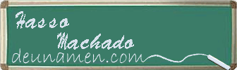 Hasso Machado Visitenkarte